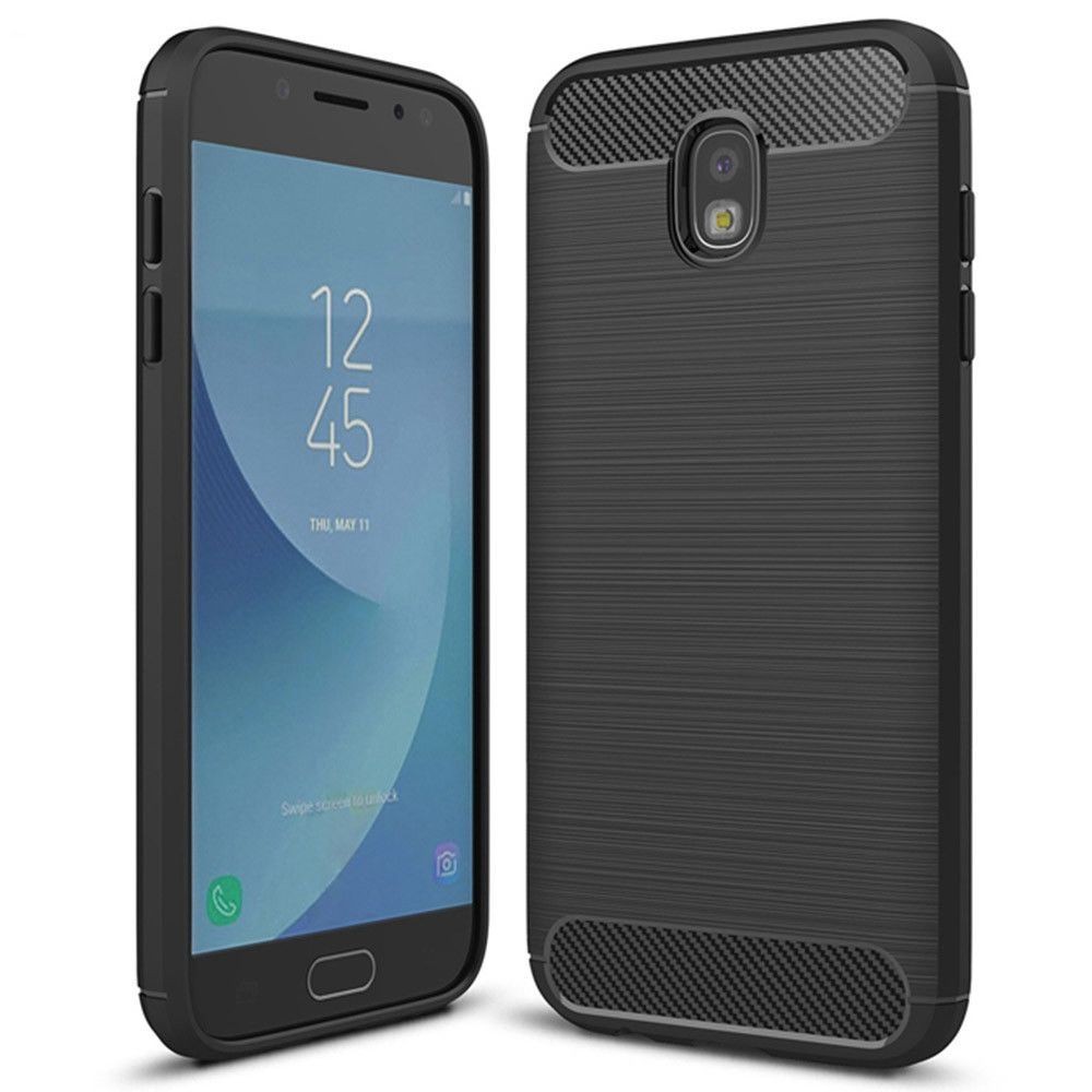 Калъф-Techsuit - Carbon Silicone - Samsung Galaxy J3 2017 - Black