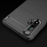 Калъф-Techsuit - Carbon Silicone - Huawei nova 5T / Honor 20 - Black