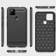 Калъф-Techsuit - Carbon Silicone - Google Pixel 5 - Black