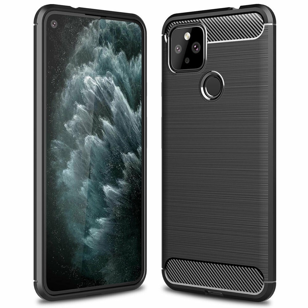 Калъф-Techsuit - Carbon Silicone - Google Pixel 5 - Black