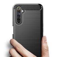 Калъф-Techsuit - Carbon Silicone - Realme 6 Pro - Black