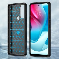 Калъф-Techsuit - Carbon Silicone - Motorola Moto G60S - Black
