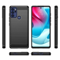 Калъф-Techsuit - Carbon Silicone - Motorola Moto G60S - Black