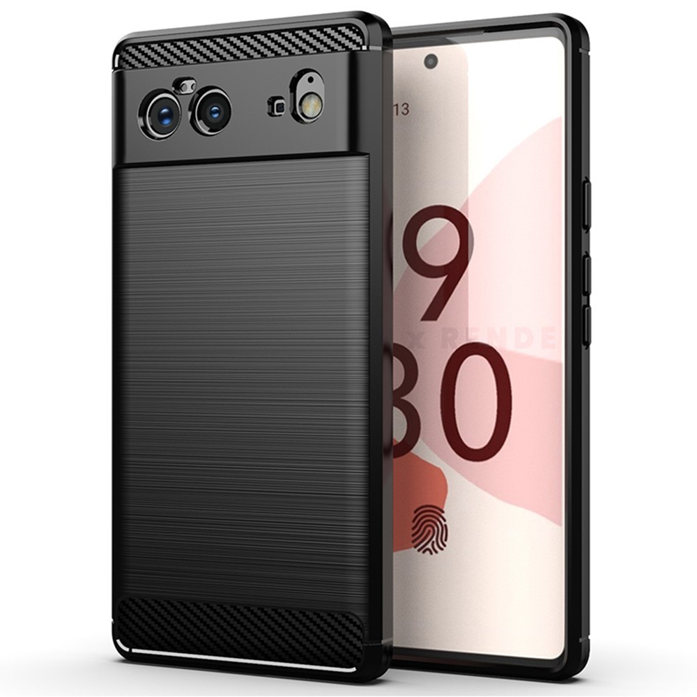 Калъф-Techsuit - Carbon Silicone - Google Pixel 6 - Black