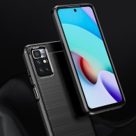 Калъф-Techsuit - Carbon Silicone - Xiaomi Redmi 10 2021 / Redmi 10 2022 - Black
