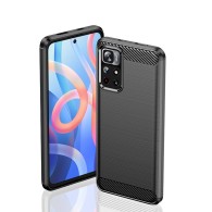 Калъф-Techsuit - Carbon Silicone - Xiaomi Poco M4 Pro 5G - Black