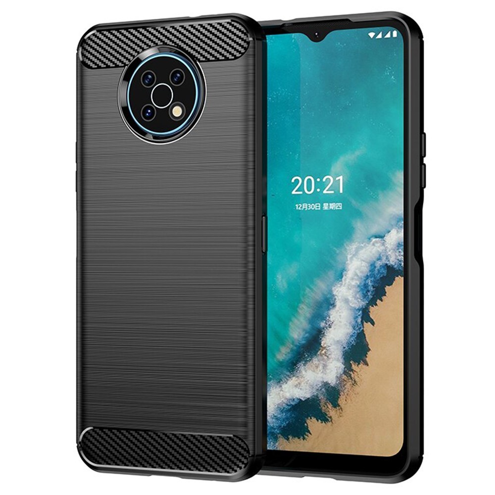 Калъф-Techsuit - Carbon Silicone - Nokia G50 - Black