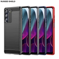 Калъф-Techsuit - Carbon Silicone - Motorola Moto G200 5G / Edge S30 5G - Black