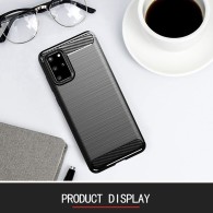 Калъф-Techsuit - Carbon Silicone - Samsung Galaxy S20 Plus 4G / S20 Plus 5G - Black