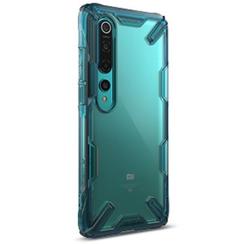 Удароустойчив хибриден кейс Ringke Fusion X за Xiaomi Mi 10 / Mi10 Pro, Turquoise Green