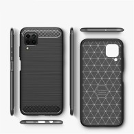 Калъф-Techsuit - Carbon Silicone - Huawei P40 lite - Black