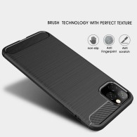 Калъф-Techsuit - Carbon Silicone - iPhone 11 Pro - Black