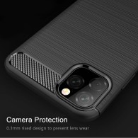 Калъф-Techsuit - Carbon Silicone - iPhone 11 Pro Max - Black
