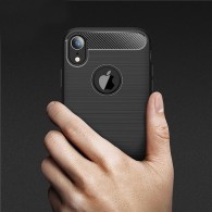 Калъф-Techsuit - Carbon Silicone - iPhone XR - Black