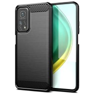Калъф-TechSuit - Carbon Silicone - Xiaomi Mi 10T 5G / Mi 10T Pro 5G - Black