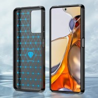 Калъф-Techsuit - Carbon Silicone - Xiaomi 11T / 11T Pro - Black