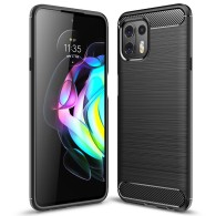 Калъф-Techsuit - Carbon Silicone - Motorola Edge 20 Lite 5G - Black