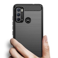Калъф-Techsuit - Carbon Silicone - Motorola Moto G60 - Black
