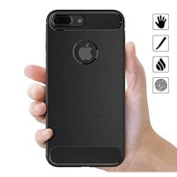 Калъф-Techsuit - Carbon Silicone - iPhone 8 Plus - Blue