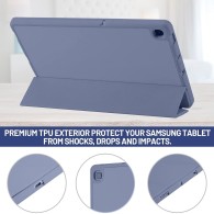 Калъф -Techsuit - Flex Trifold (with Pencil Holder) - Samsung Galaxy Tab S6 Lite (2020/2022/2024) - Purple
