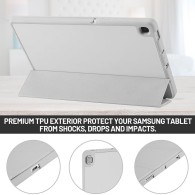 Калъф -Techsuit - Flex Trifold (with Pencil Holder) - Samsung Galaxy Tab S6 Lite (2020/2022/2024) - Gray