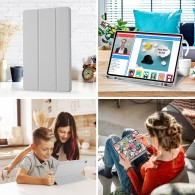 Калъф -Techsuit - Flex Trifold (with Pencil Holder) - Samsung Galaxy Tab S6 Lite (2020/2022/2024) - Gray