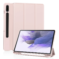 Калъф -Techsuit - Flex Trifold (with Pencil Holder) - Samsung Galaxy Tab S7 FE - Pink