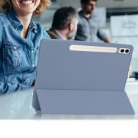 Калъф -Techsuit - Flex Trifold (with Pencil Holder) - Samsung Galaxy Tab S9 FE Plus - Gray