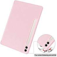 Калъф -Techsuit - Flex Trifold (with Pencil Holder) - Samsung Galaxy Tab S9 FE Plus - Pink
