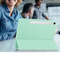 Калъф -Techsuit - Flex Trifold (with Pencil Holder) - Samsung Galaxy Tab S9 FE - Matcha Green