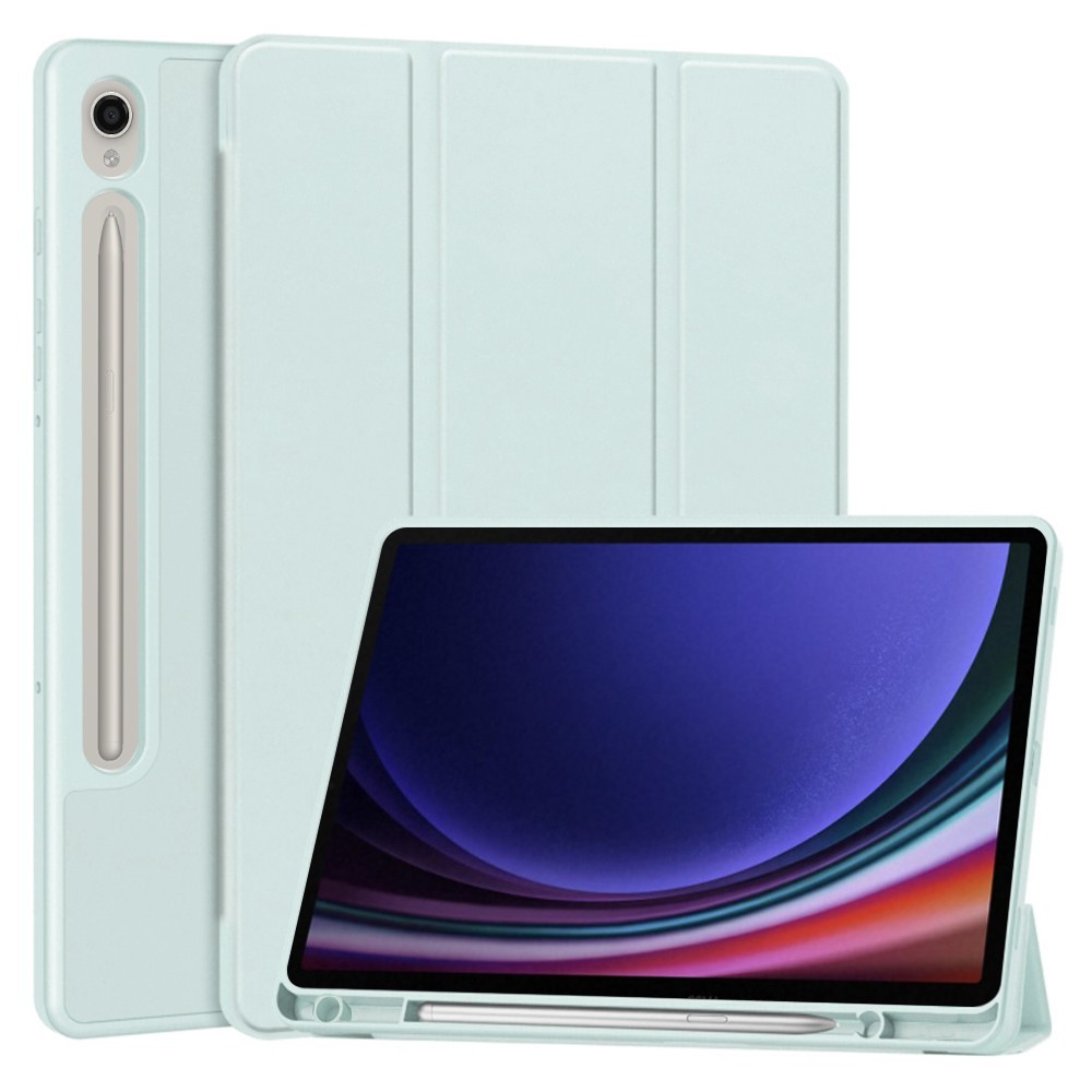 Калъф -Techsuit - Flex Trifold (with Pencil Holder) - Samsung Galaxy Tab S9 - Sky Blue