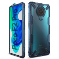 Удароустойчив хибриден кейс Ringke Fusion X за Xiaomi Pocophone F2 Pro, Space Blue