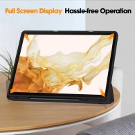 Калъф -Techsuit - Flex Trifold (with Pencil Holder) - Samsung Galaxy Tab S8 Ultra - Black
