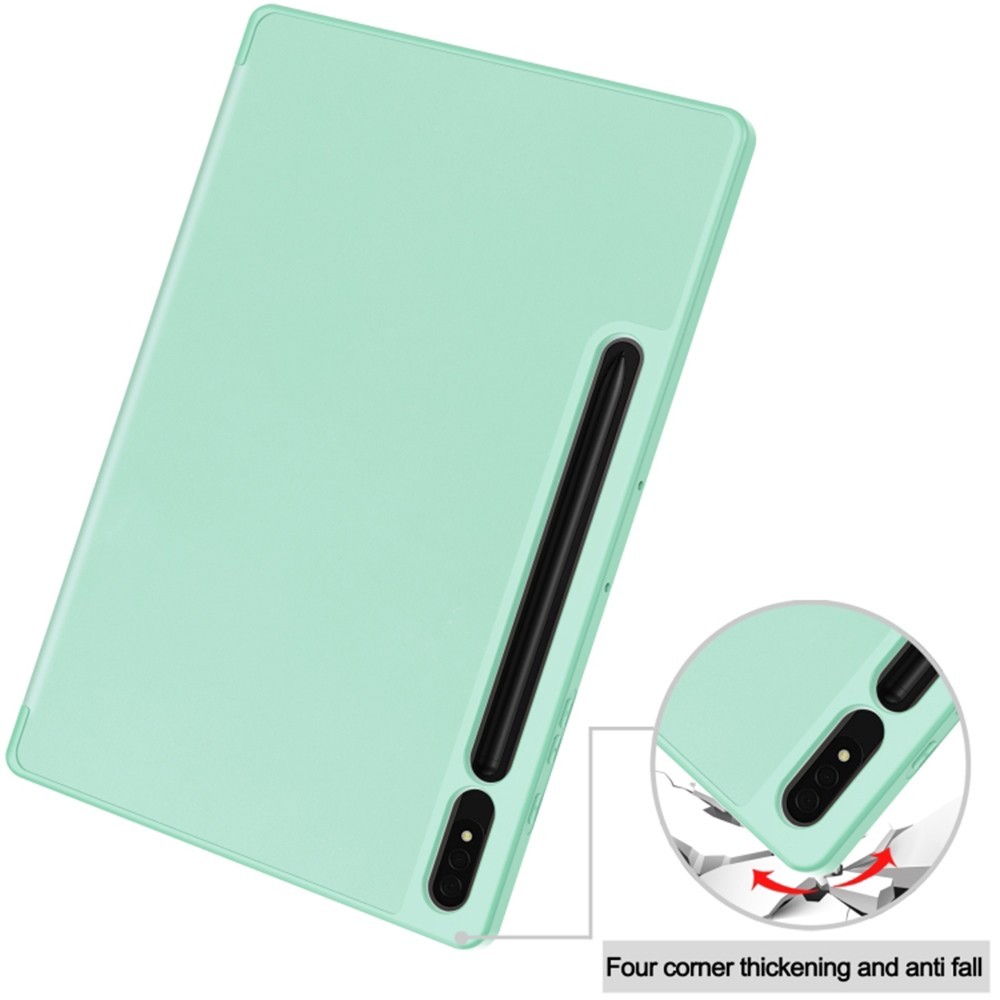 Калъф -Techsuit - Flex Trifold (with Pencil Holder) - Samsung Galaxy Tab S7 Plus / S8 Plus - Matcha Green