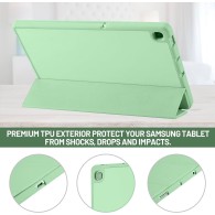 Калъф-Techsuit - Flex Trifold (with Pencil Holder) - Samsung Galaxy Tab S6 Lite (2020/2022/2024) - Matcha Green