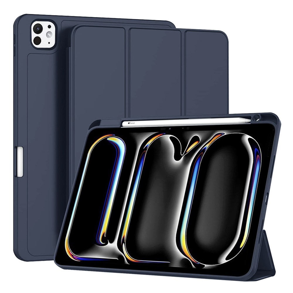 Калъф-Techsuit - Flex Trifold (with Pencil Holder) - iPad Pro 11 (2024) - Dark Blue