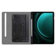 Калъф-Techsuit - CozyTab Case (with Pencil Holder/RGB Wireless Magnetic Keyboard) - Samsung Galaxy Tab S9 FE Plus - Black