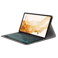 Калъф-Techsuit - CozyTab Case (with RGB Wireless Magnetic Keyboard) - Samsung Galaxy Tab S8 Plus - Black