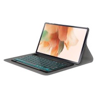 Калъф-Techsuit - CozyTab Case (with RGB Wireless Magnetic Keyboard) - Samsung Galaxy Tab S7 FE - Black