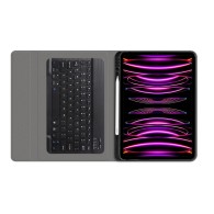 Калъф-Techsuit - CozyTab Case (with Pencil Holder/RGB Keyboard) - iPad Pro 12.9 (2018/2020/2021/2022) / Air 13 (2024) - Black