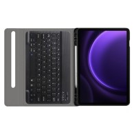 Калъф-Techsuit - CozyTab Case (with Pencil Holder/RGB Wireless Magnetic Keyboard) - Samsung Galaxy Tab S9 FE - Black
