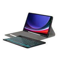 Калъф-Techsuit - CozyTab Case (with Pencil Holder/RGB Wireless Magnetic Keyboard) - Samsung Galaxy Tab S9 - Black