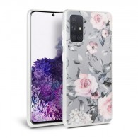 Силиконов кейс Tech-Protect Marble за Samsung Galaxy A71, Сив