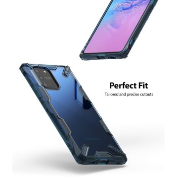 Удароустойчив хибриден кейс Ringke Fusion X за Samsung Galaxy S10 Lite, Space Blue