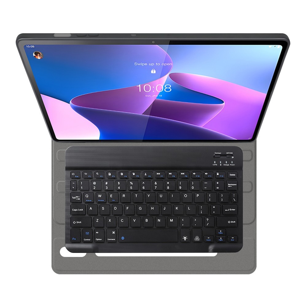 Калъф-Techsuit - CozyTab Case (with RGB Wireless Magnetic Keyboard) - Lenovo Tab P12 Pro - Black