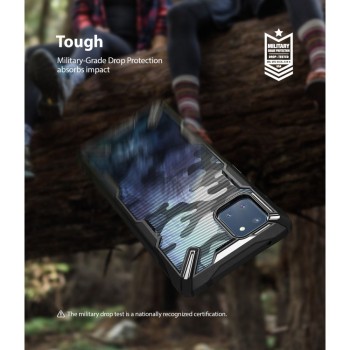 Удароустойчив хибриден кейс Ringke Fusion X за Samsung Galaxy Note 10 Lite, Camo Black