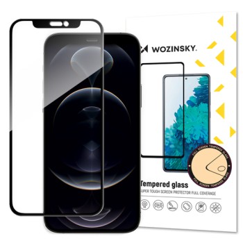 Стъклен Протектор Wozinsky Tempered Glass Full Glue Case Friendly за iPhone 13 Pro Max, Black