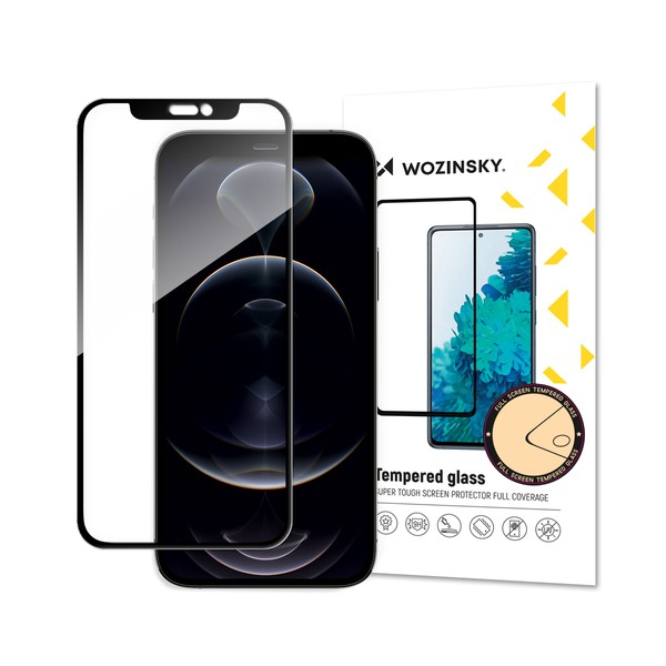 Стъклен Протектор Wozinsky Tempered Glass Full Glue Case Friendly за iPhone 13 Pro Max, Black