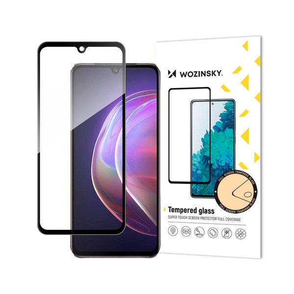 Стъклен Протектор Wozinsky Tempered Glass Full Glue Case Friendly за Vivo V21 5G, Black