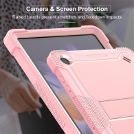 Калъф-Techsuit - Rugged TabShell + Screen Protector - Samsung Galaxy Tab S9 FE Plus - Rose Gold